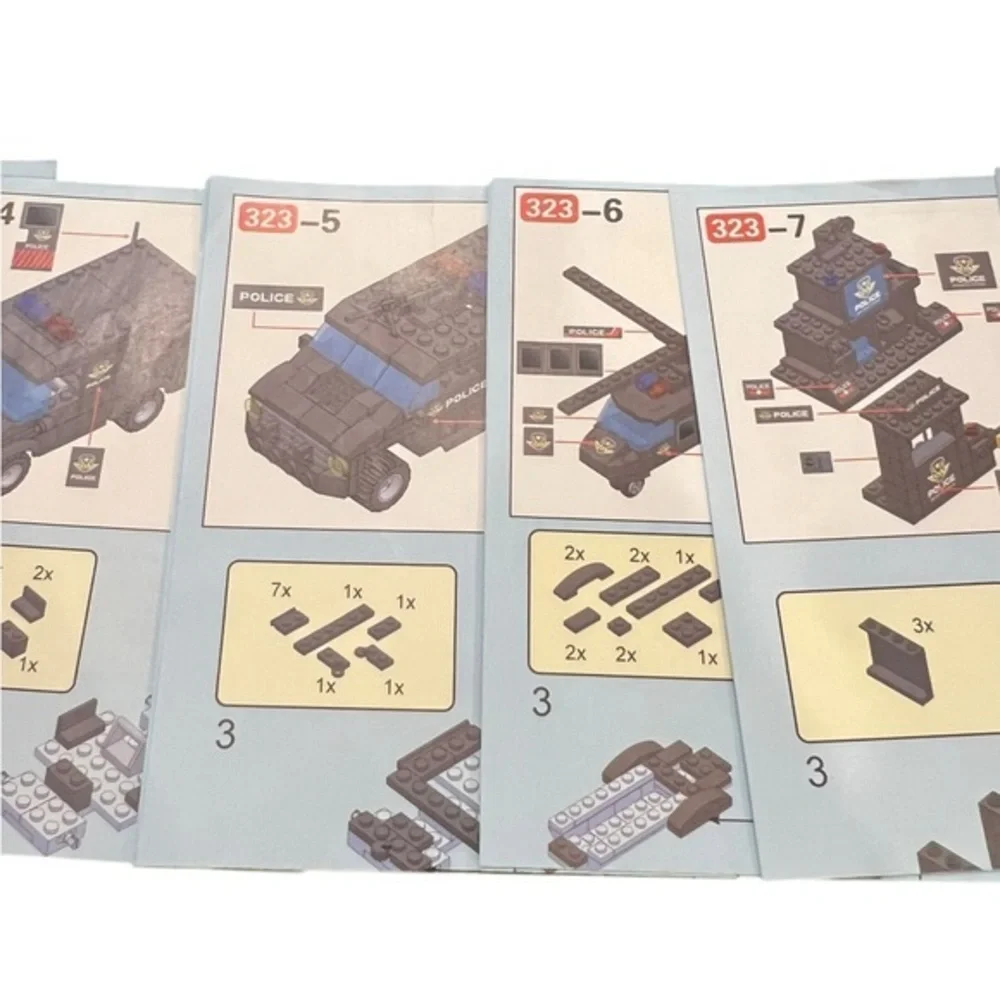 City Police Station Building Kit,‎ SWAT Mobile Command Center Truck Building Toy